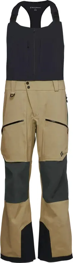 Black Diamond Men&#x27;s Recon Stretch Pro Bibs Khaki/Smoke | Buy Black Diamond Men&#x27;s Recon Stretch Pro Bibs Khaki/Smoke here | Outnorth