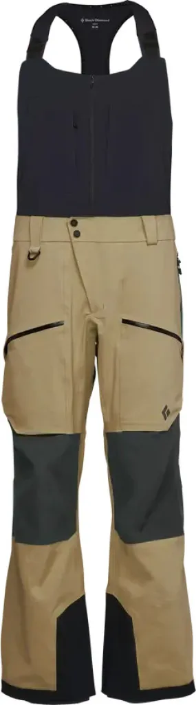 Black Diamond Men&#x27;s Recon Stretch Pro Bibs Khaki/Smoke | Buy Black Diamond Men&#x27;s Recon Stretch Pro Bibs Khaki/Smoke here | Outnorth