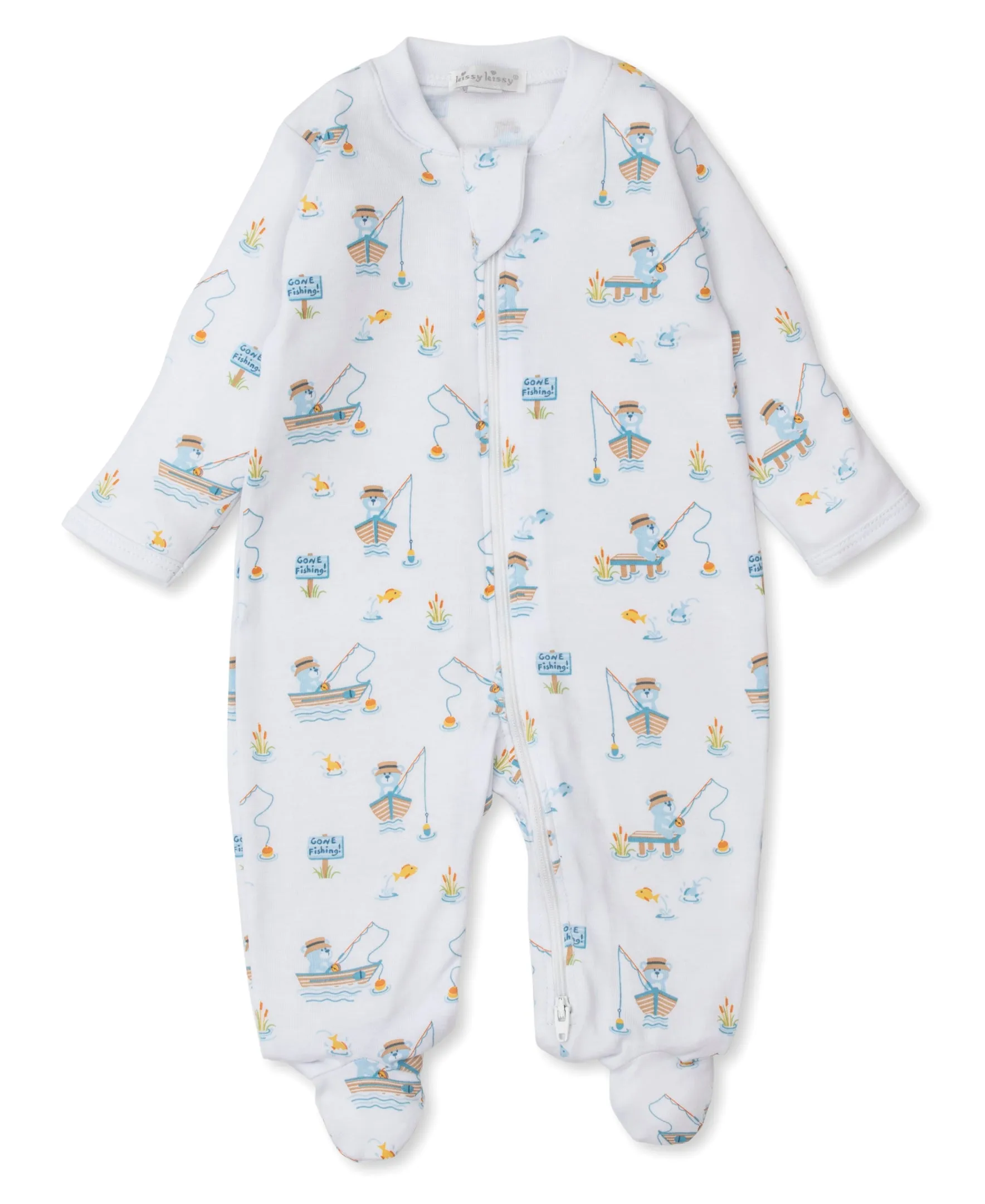 Boys Bear Fishing Footie