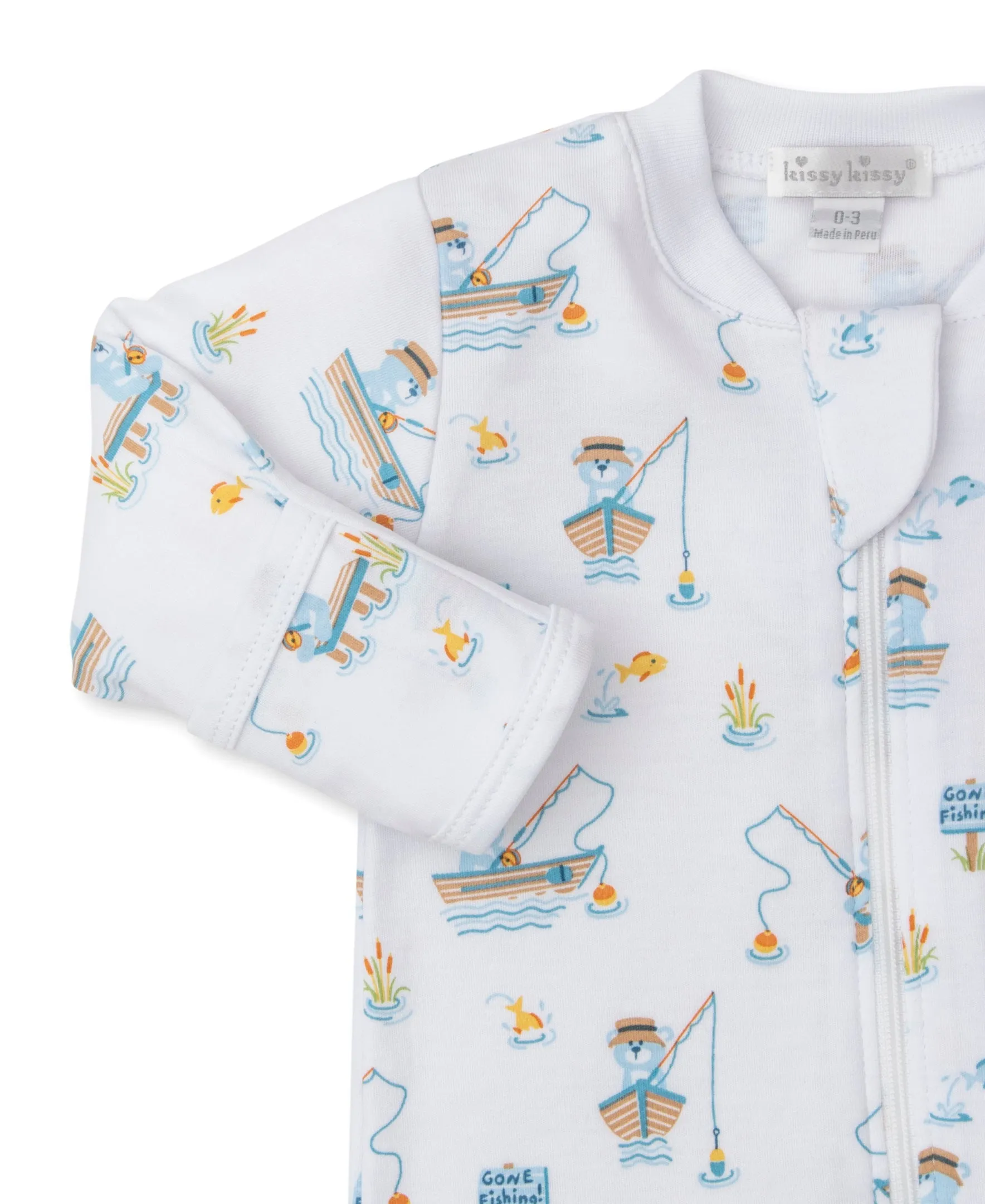 Boys Bear Fishing Footie