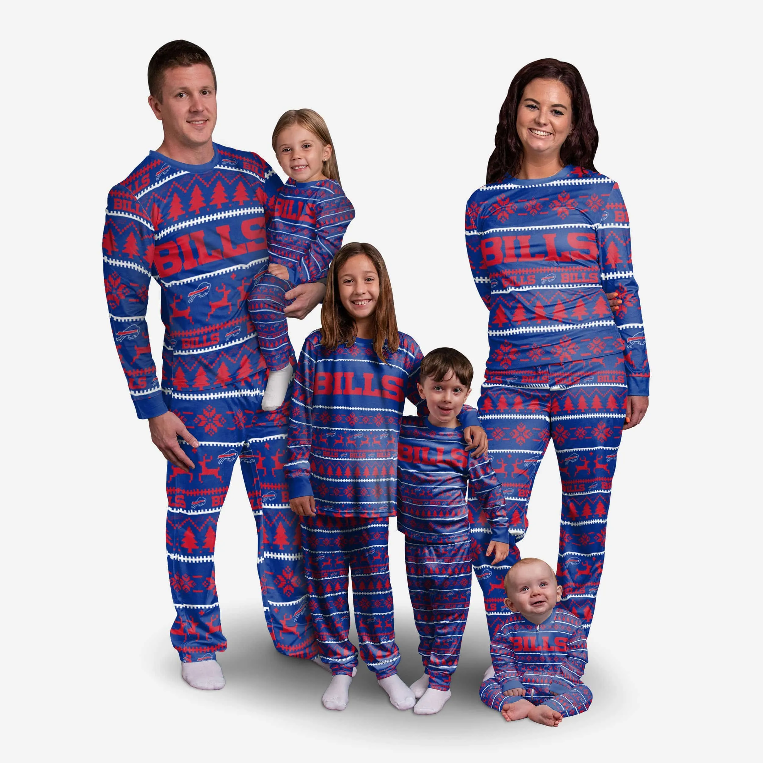 Buffalo Bills Youth Family Holiday Pajamas