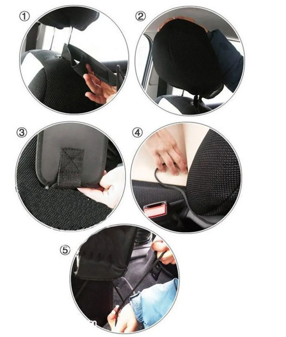 Car Organizer for Back Seat - Vinsani Black Pocket Pouch