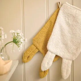 Chalk Cotton Woodland Animal Bath Mitt