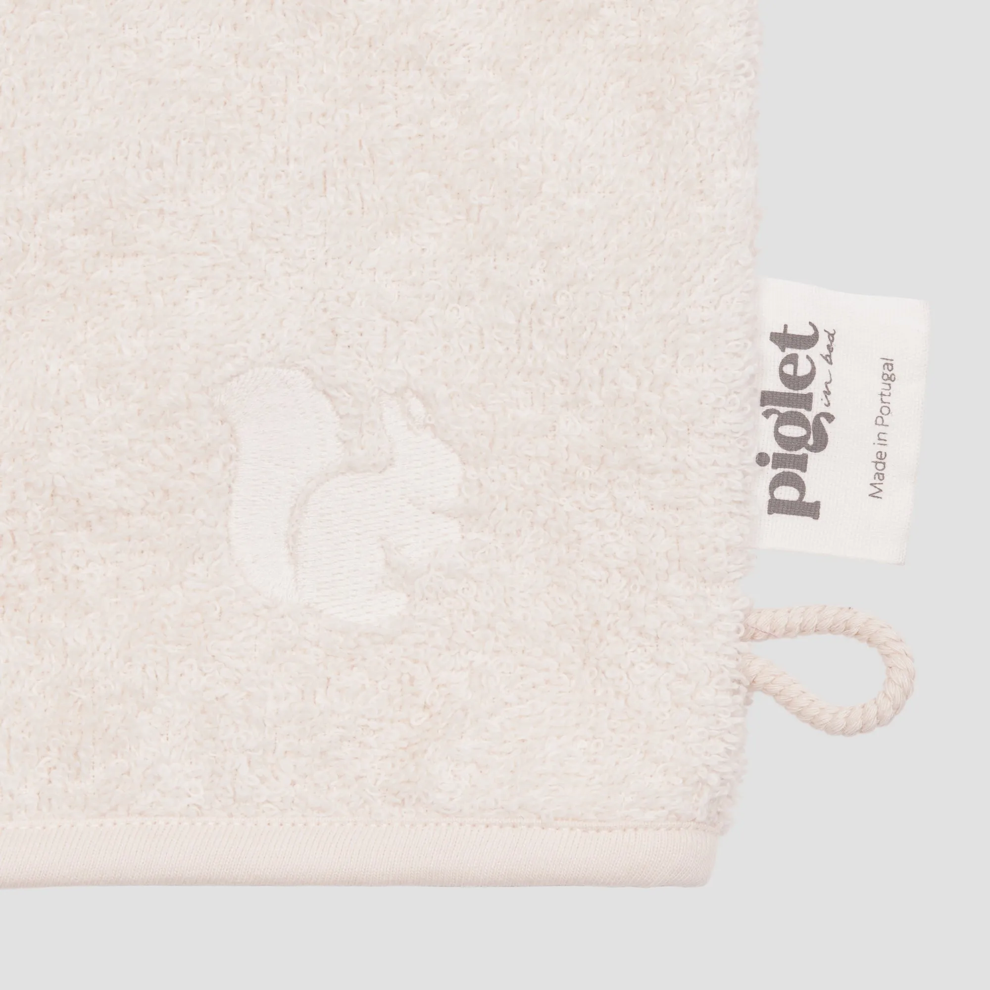 Chalk Cotton Woodland Animal Bath Mitt