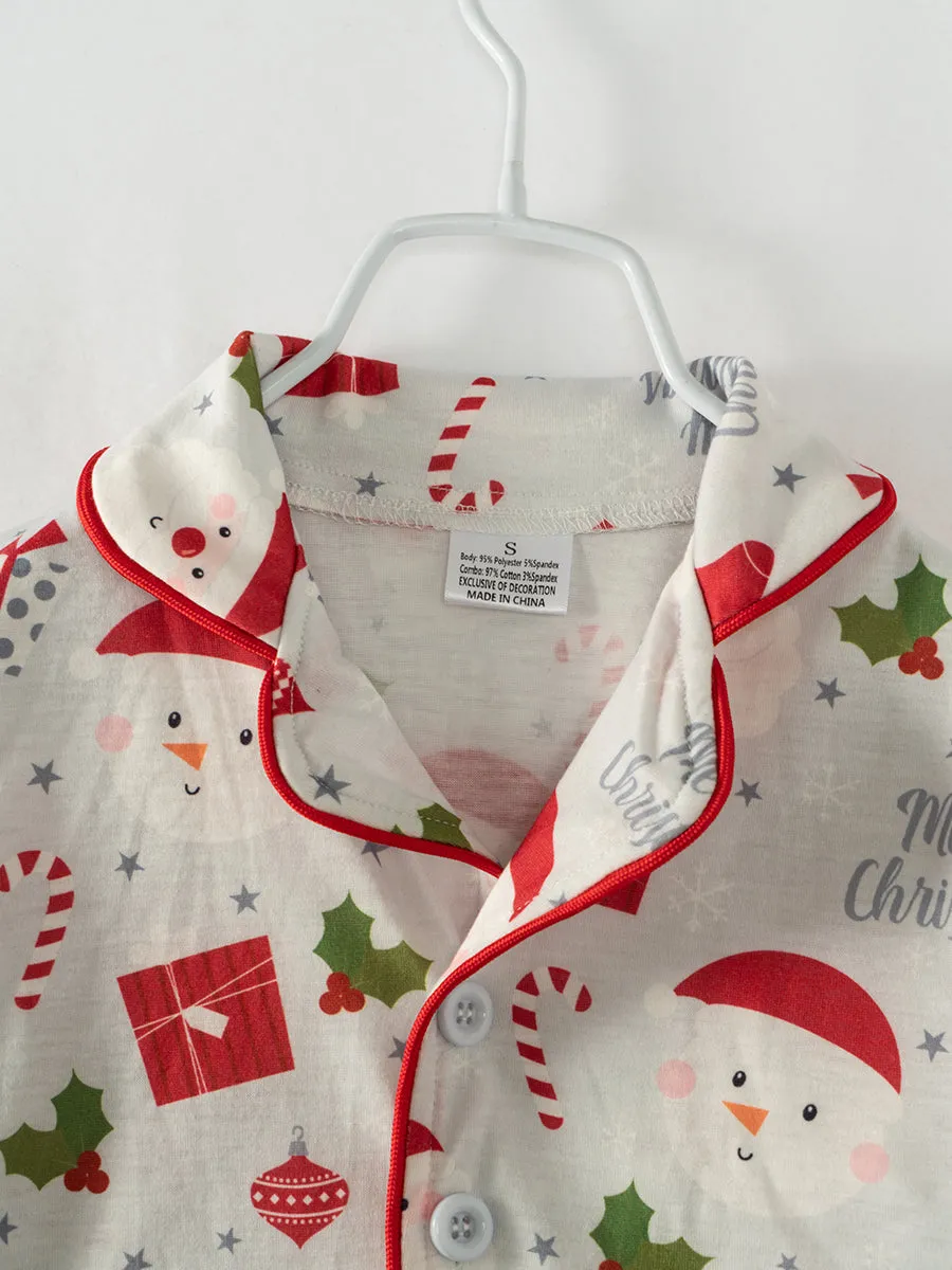 Christmas Santa Boy Pajamas Sleepwear Set