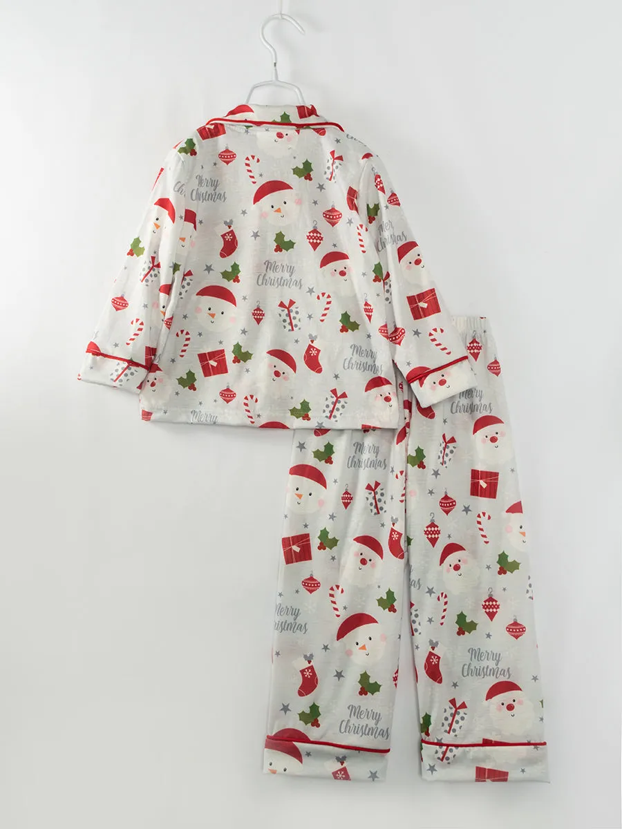 Christmas Santa Boy Pajamas Sleepwear Set
