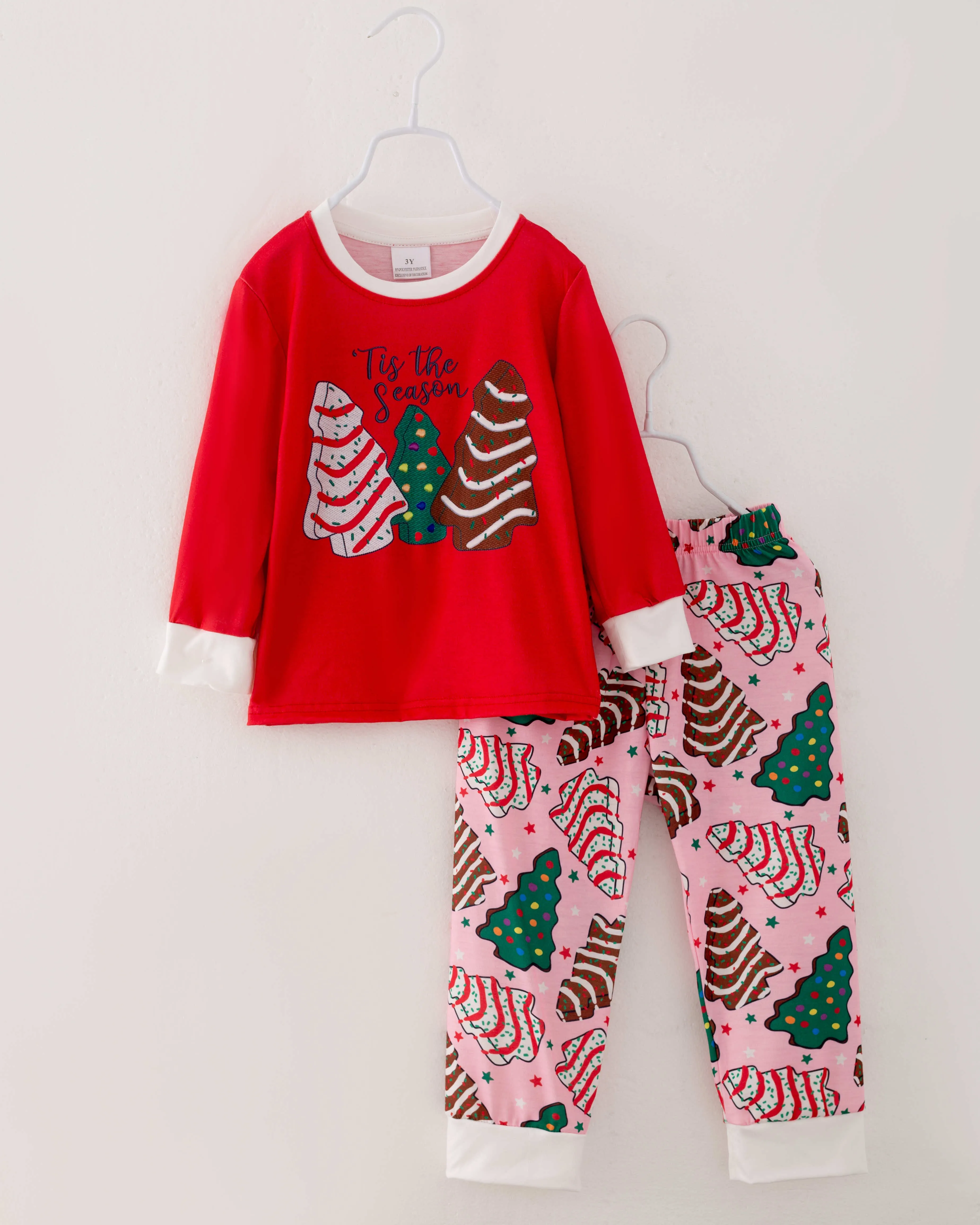 Christmas Tree Cookies Boy Pajamas Sleepwear Set