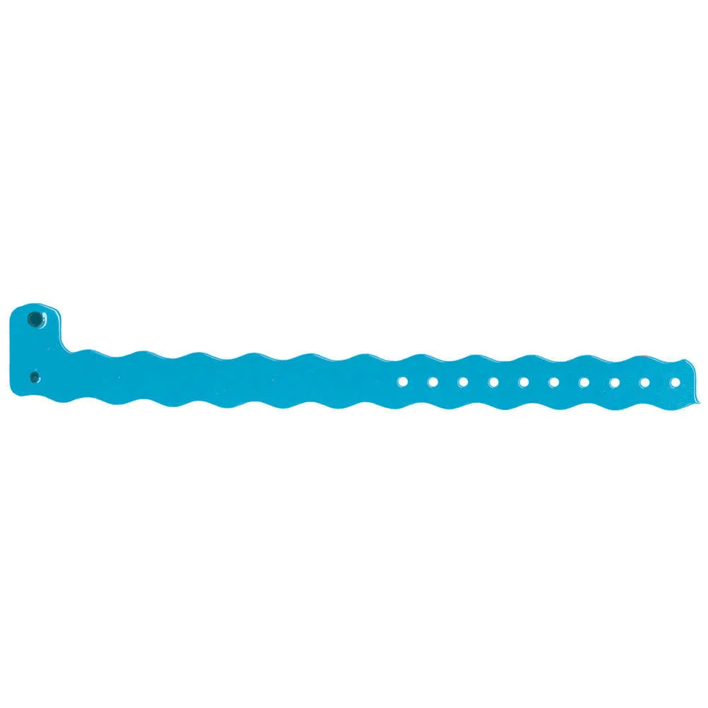 ClearImage® Wave Vinyl Wristbands 3/4" Snap Closure VCW (500/box)