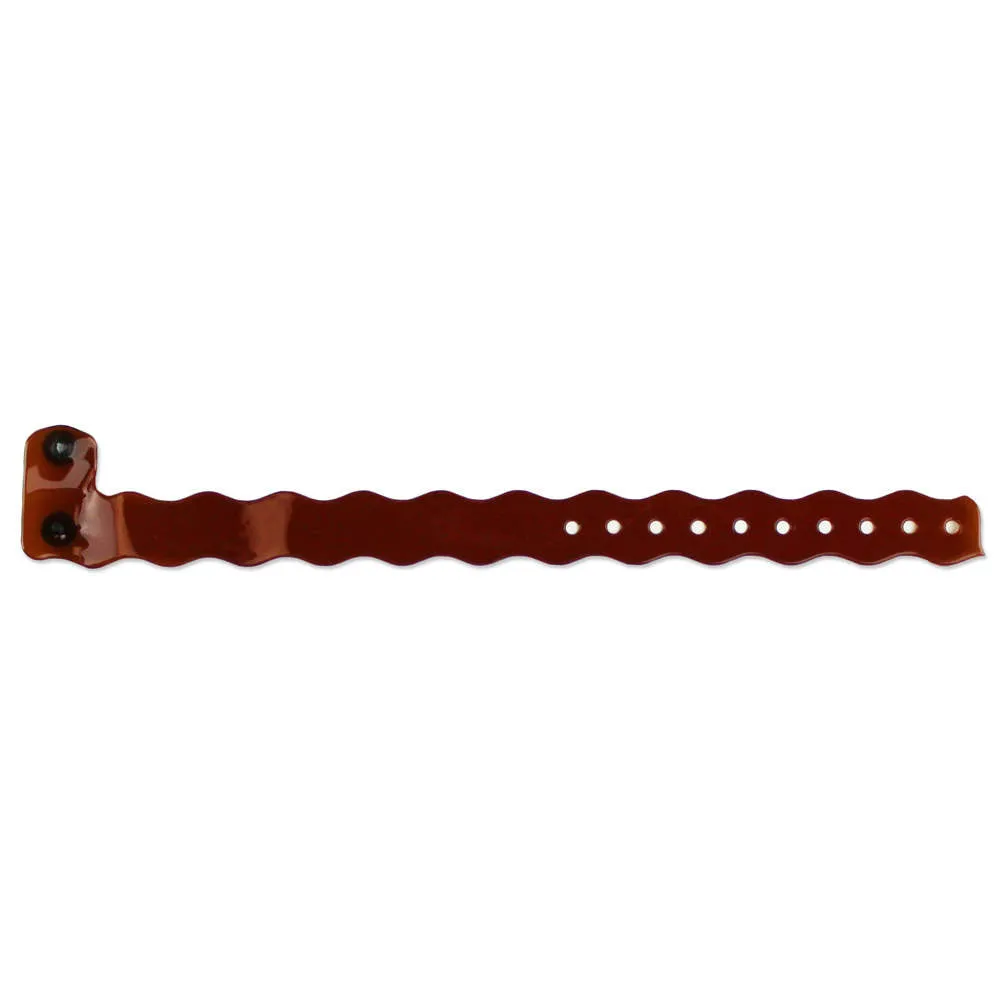ClearImage® Wave Vinyl Wristbands 3/4" Snap Closure VCW (500/box)