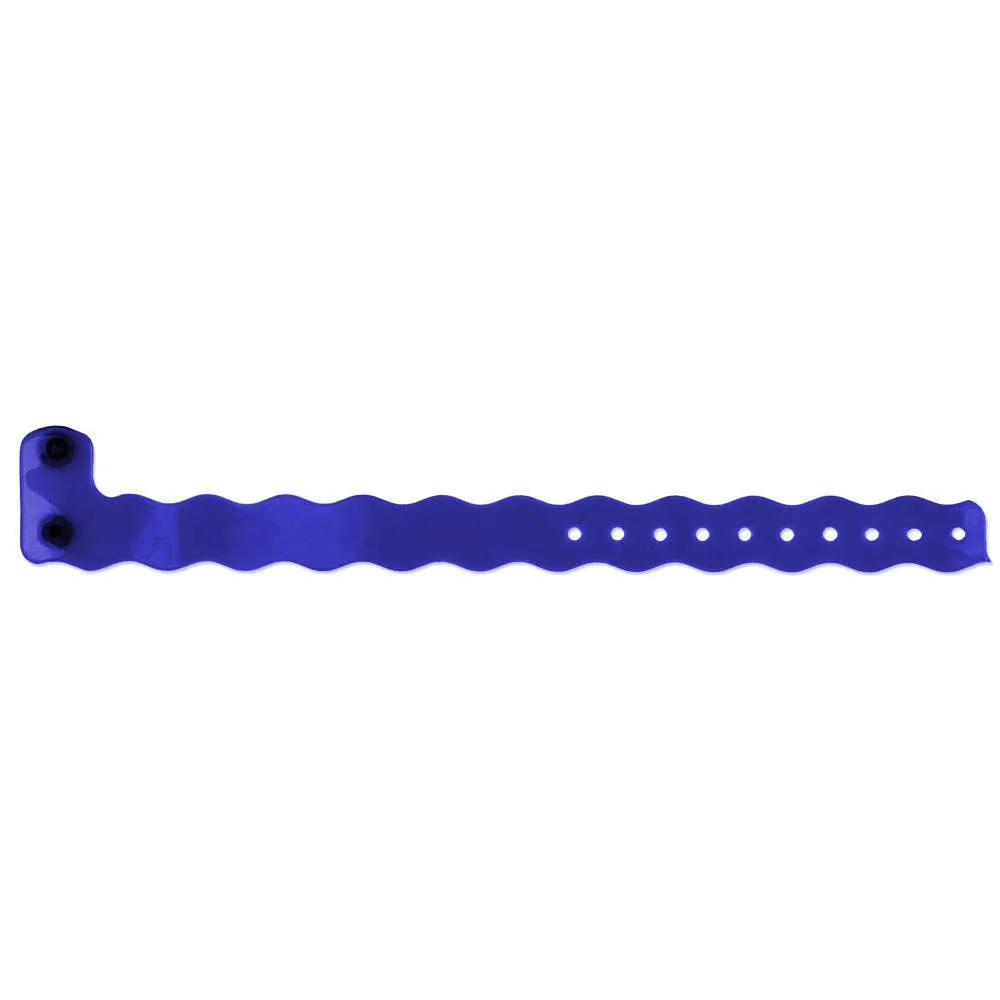 ClearImage® Wave Vinyl Wristbands 3/4" Snap Closure VCW (500/box)
