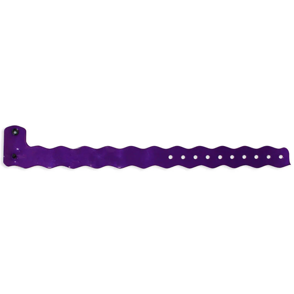 ClearImage® Wave Vinyl Wristbands 3/4" Snap Closure VCW (500/box)