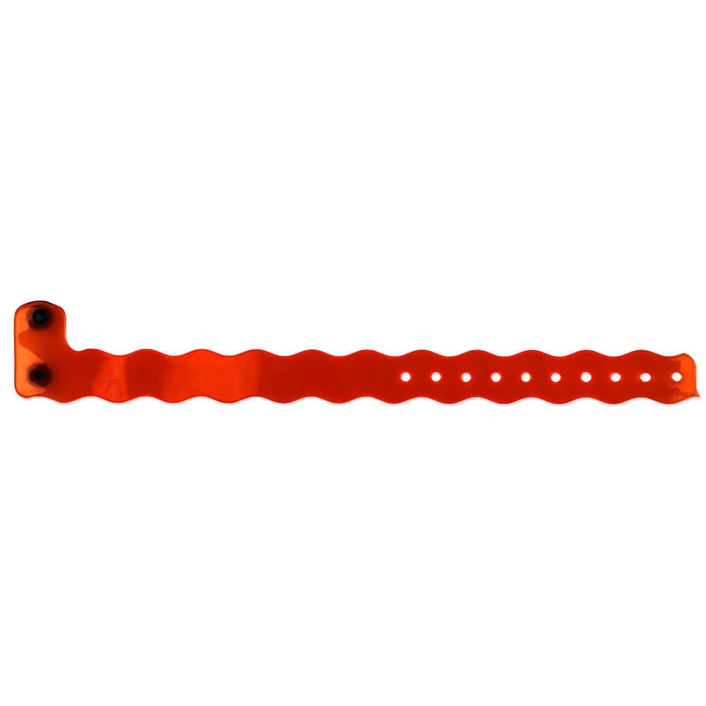 ClearImage® Wave Vinyl Wristbands 3/4" Snap Closure VCW (500/box)