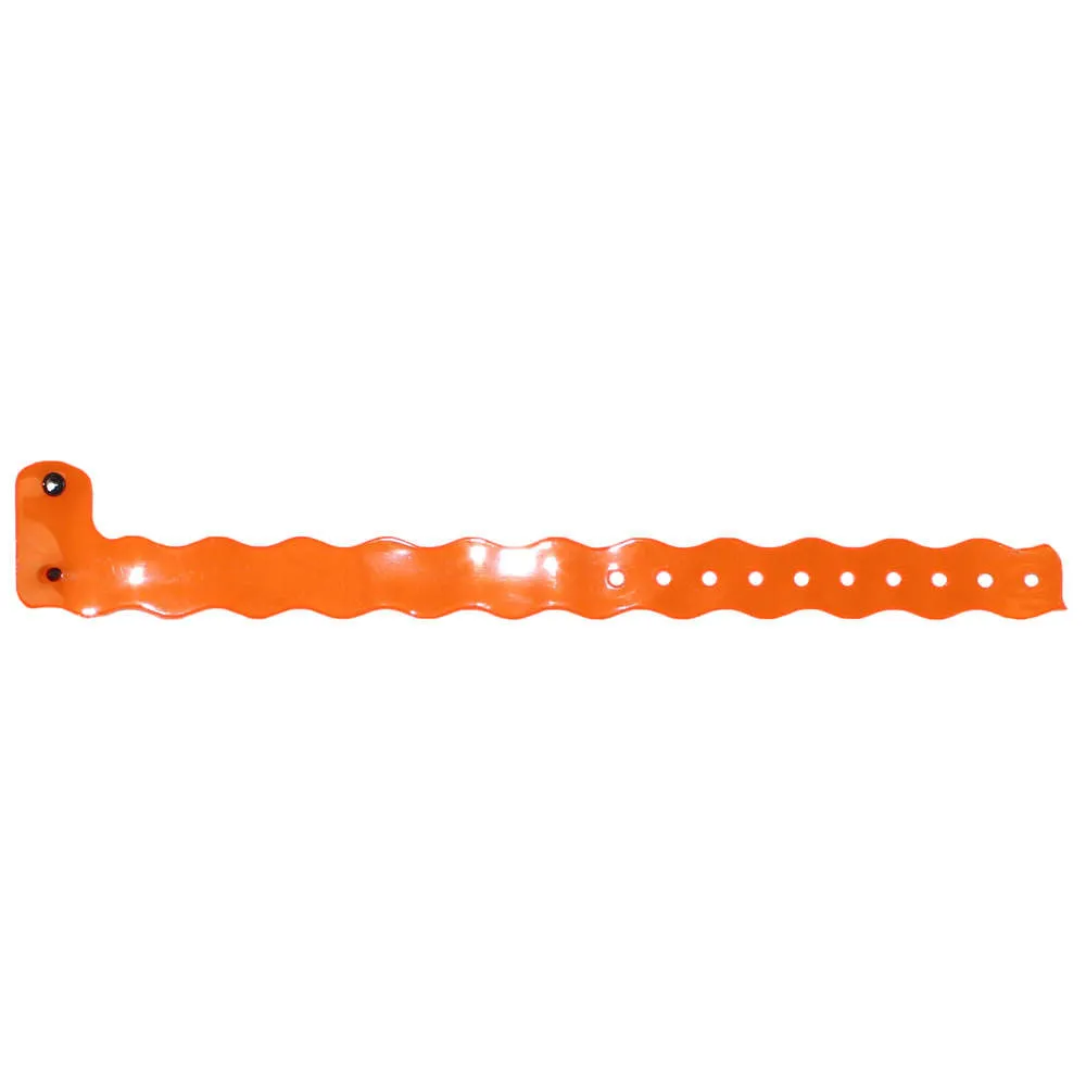 ClearImage® Wave Vinyl Wristbands 3/4" Snap Closure VCW (500/box)
