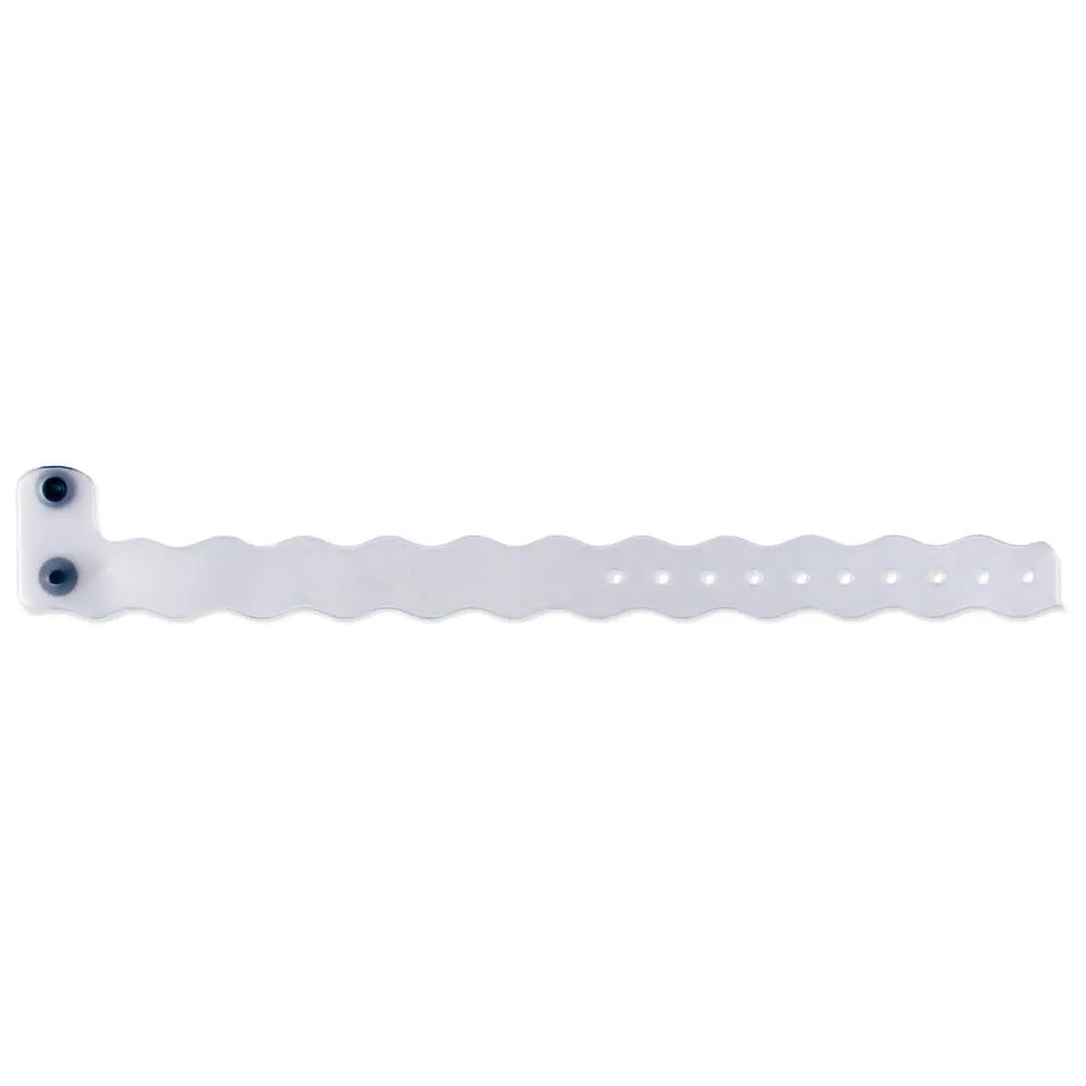 ClearImage® Wave Vinyl Wristbands 3/4" Snap Closure VCW (500/box)