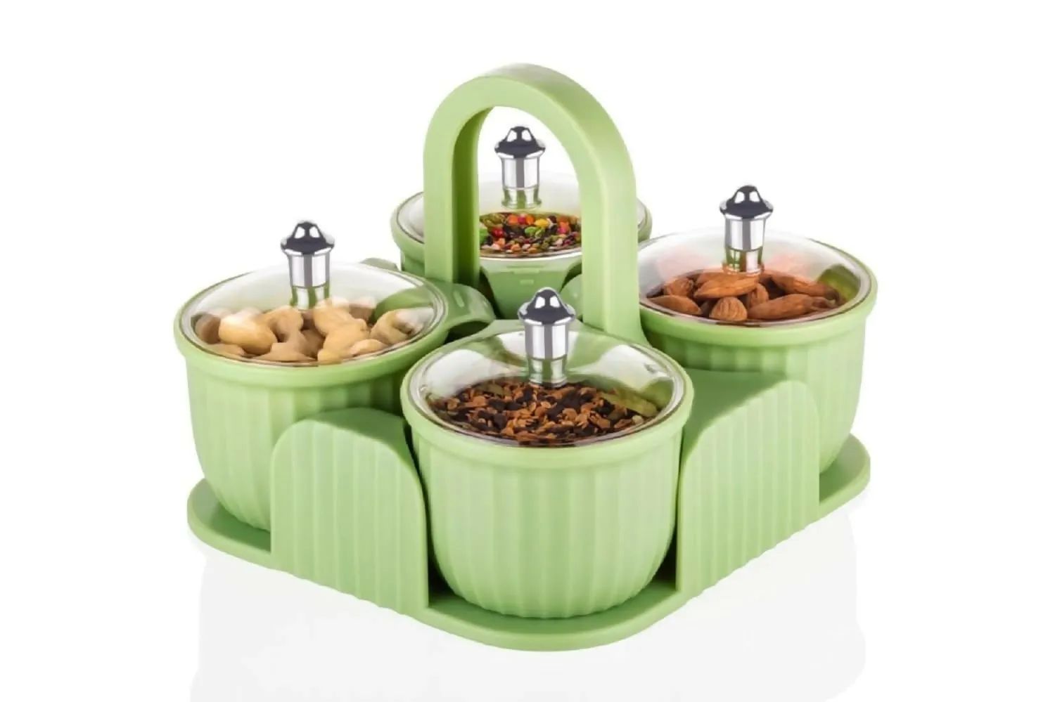 Condiment Jar Integrated Design for Seasoning & Sugar (Pack of 1,MultiColours)