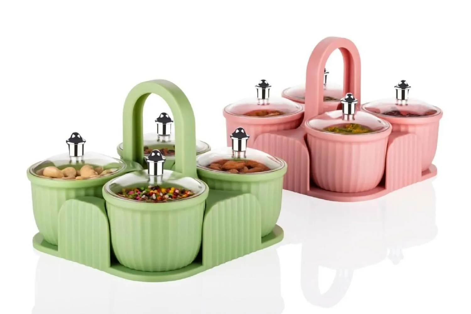 Condiment Jar Integrated Design for Seasoning & Sugar (Pack of 1,MultiColours)