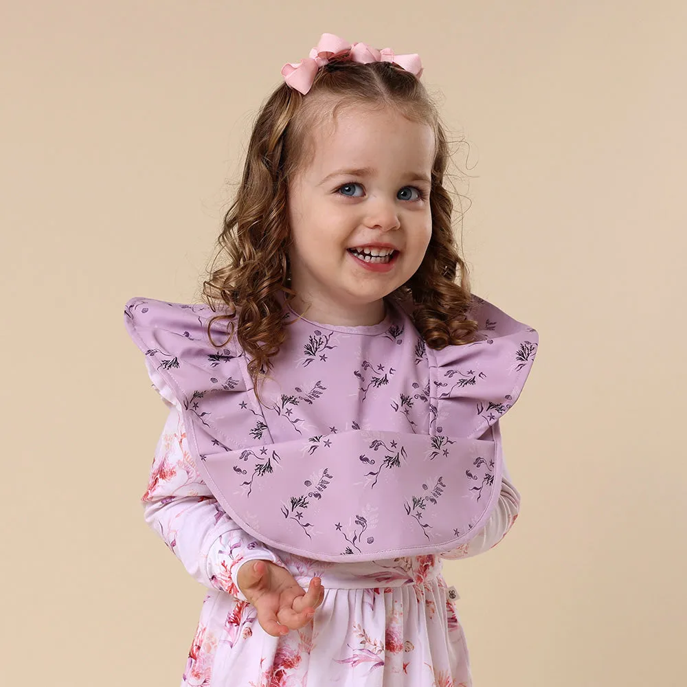 Coral Frill Snuggle Bib