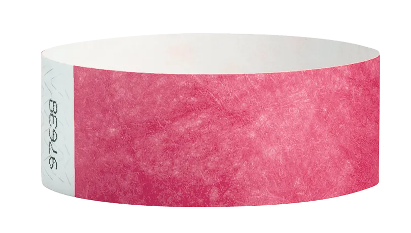 Cranberry Tyvek Solid Wristbands