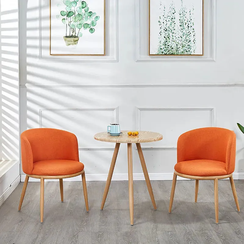 Dining Table With Chairs Set Cotton Linen Solid Wood