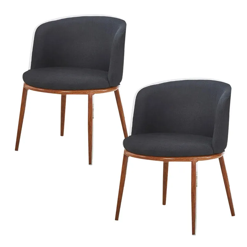 Dining Table With Chairs Set Cotton Linen Solid Wood