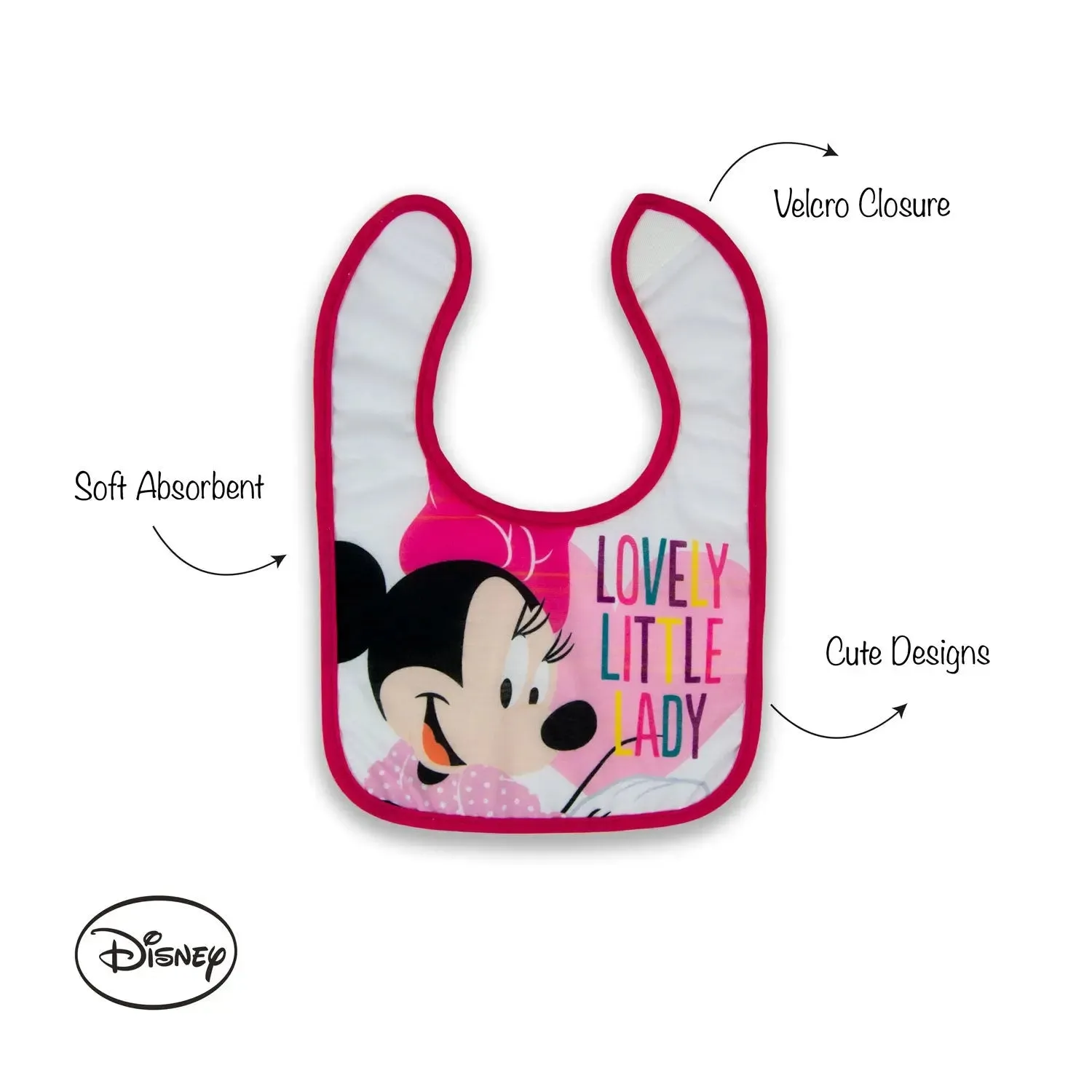 Disney Minnie Cotton Bibs 2Pcs