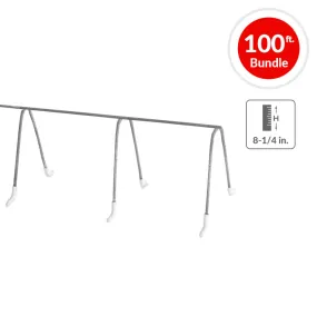 DuraDrive 8-1/4 in. White Dipped Ends Continuous High Rebar Chair (100 ft. per Bundle)