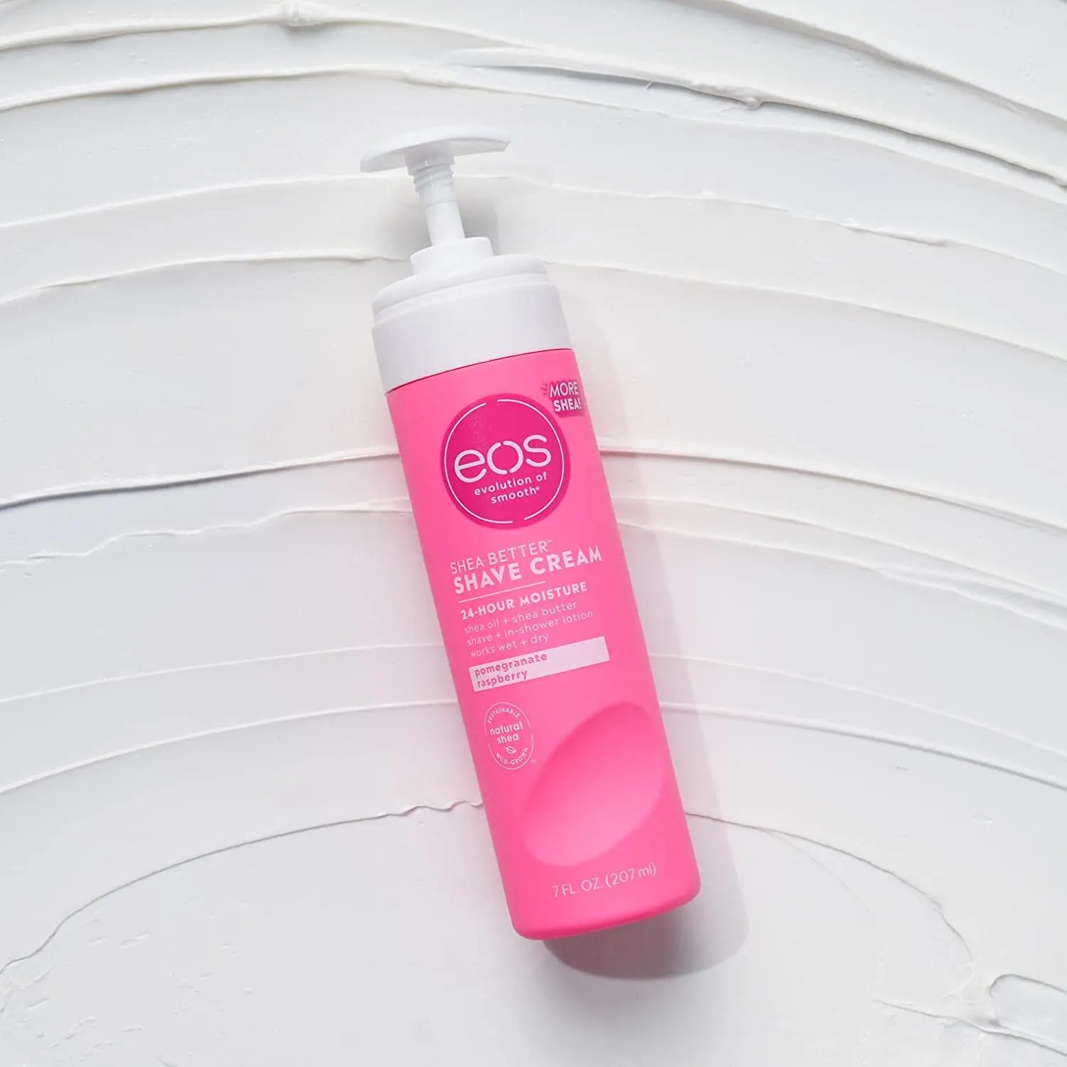 Eos Shea Better Dry Skin Shaving Cream for Women | Shave Cream, Skin Care and Lotion with Coconut Oil | 24 Hour Hydration | 7 Fl Oz