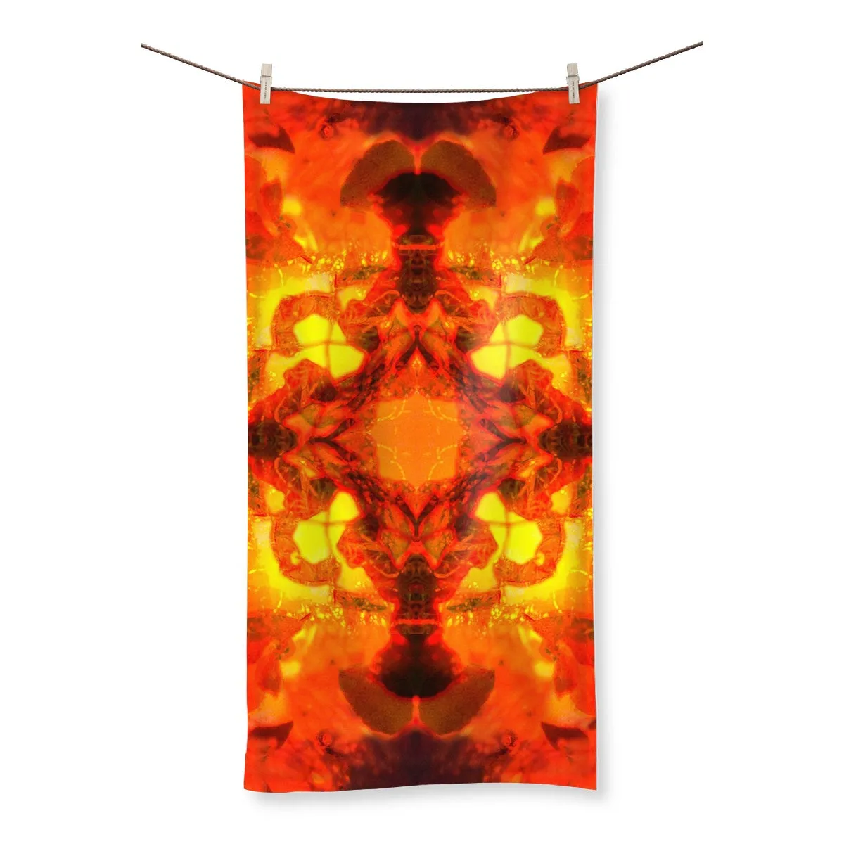 Fire Elemental Mandala Towel