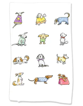 Flour Sack Towels - Dress Up Dogs