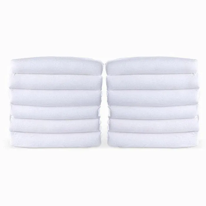 Foundations SafeFit™ Elastic Fitted Safety Sheet - Compact Size Cribs - 12 Pack - White