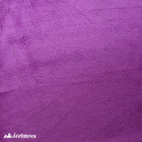 Fuchsia Minky Solid 3mm Pile Blanket Fabric
