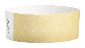 Gold Tyvek Solid Wristbands