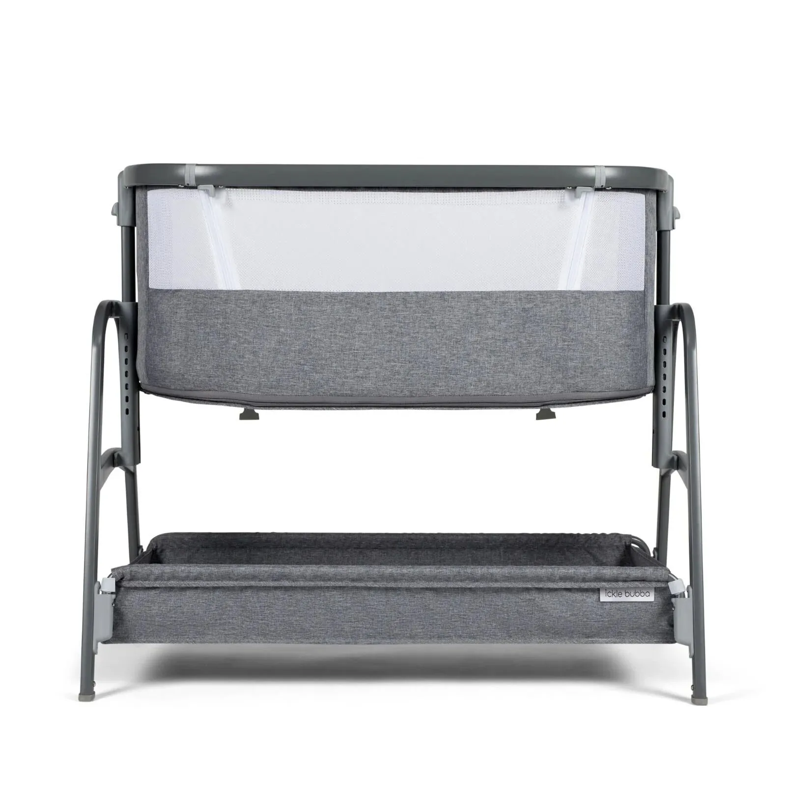 Ickle Bubba Bubba&Me Bedside Crib - Space Grey