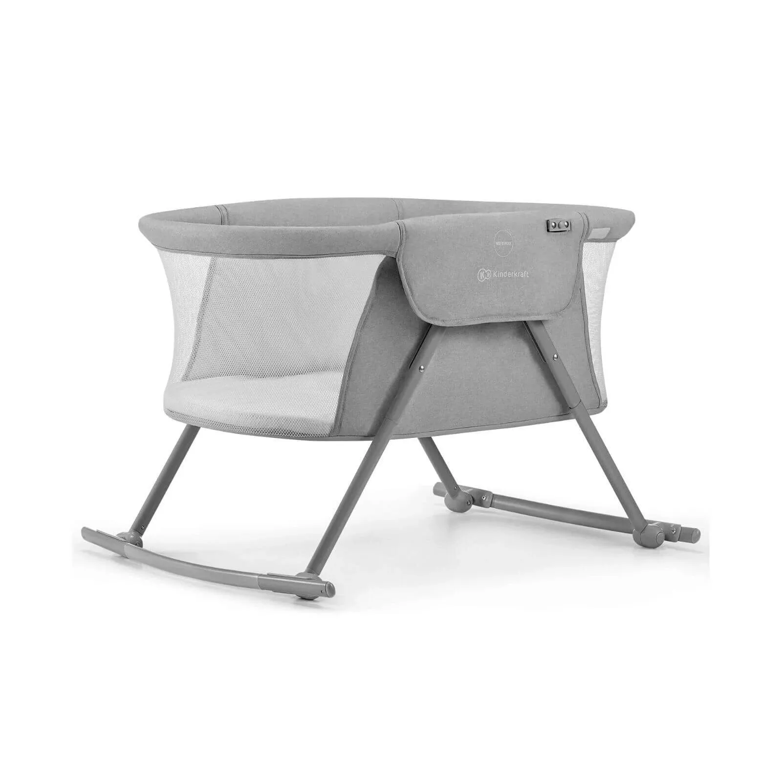 Kinderkraft Lovi 3-in-1 Baby Crib - Grey