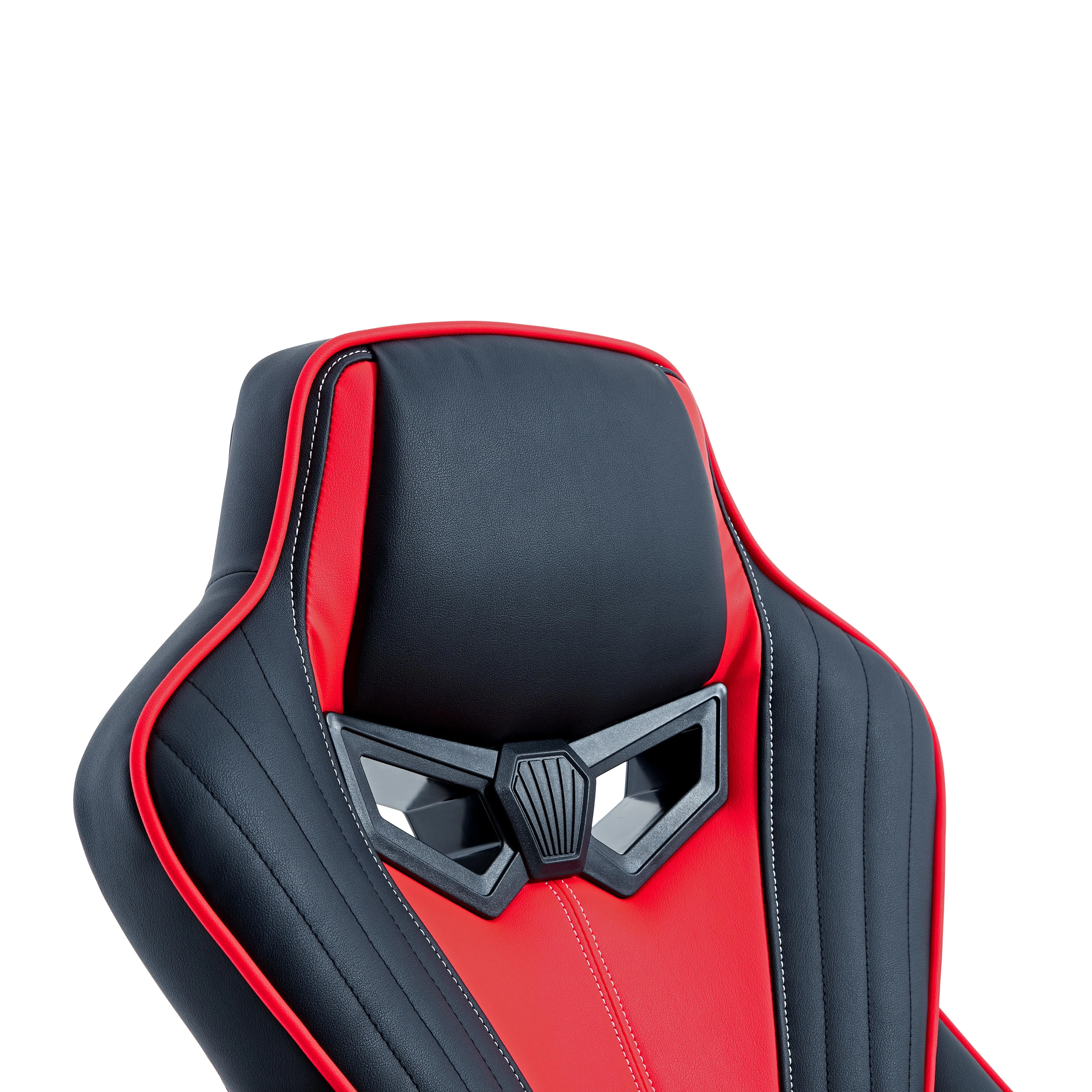 LEXI Red and Black Gaming Chair with Footrest