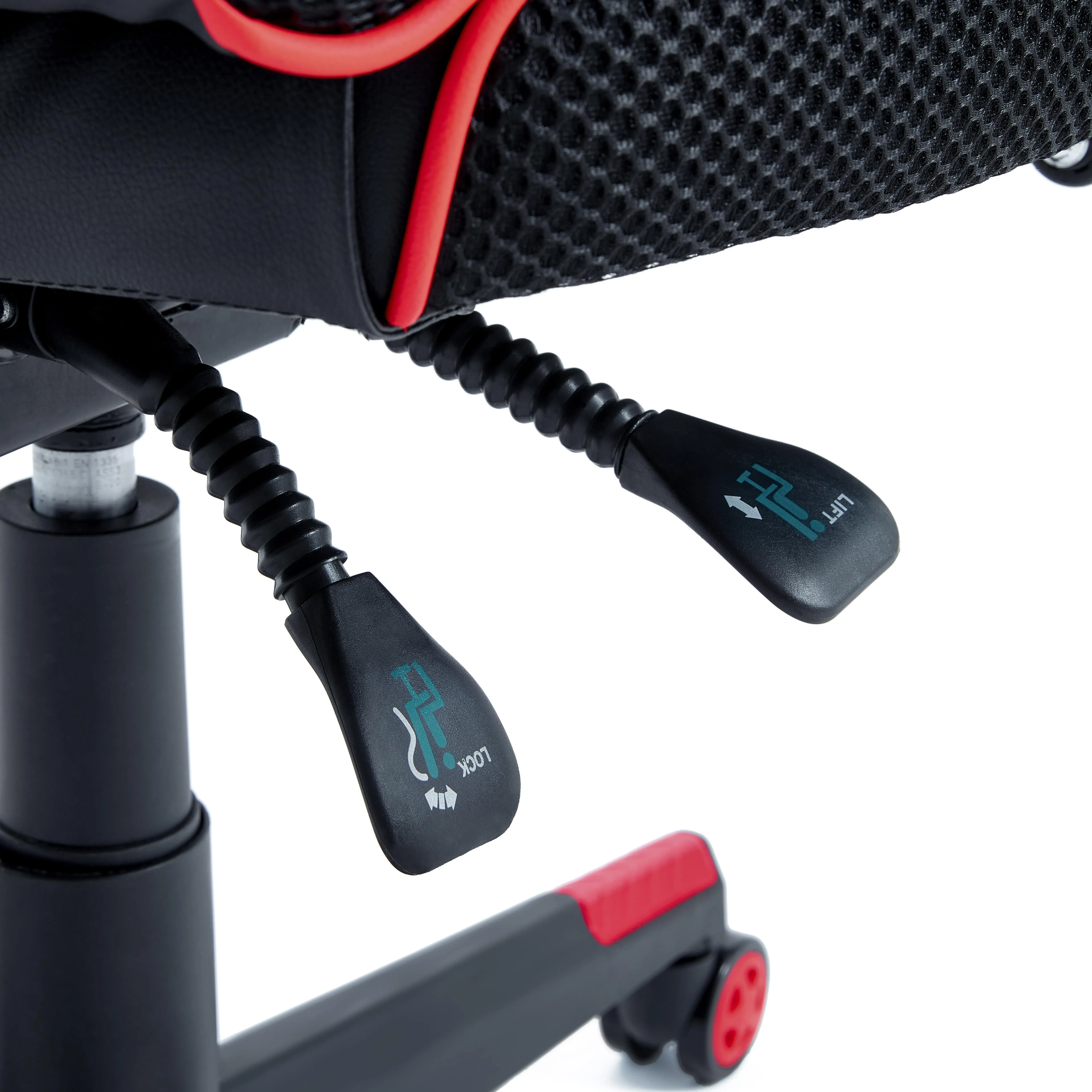 LEXI Red and Black Gaming Chair with Footrest