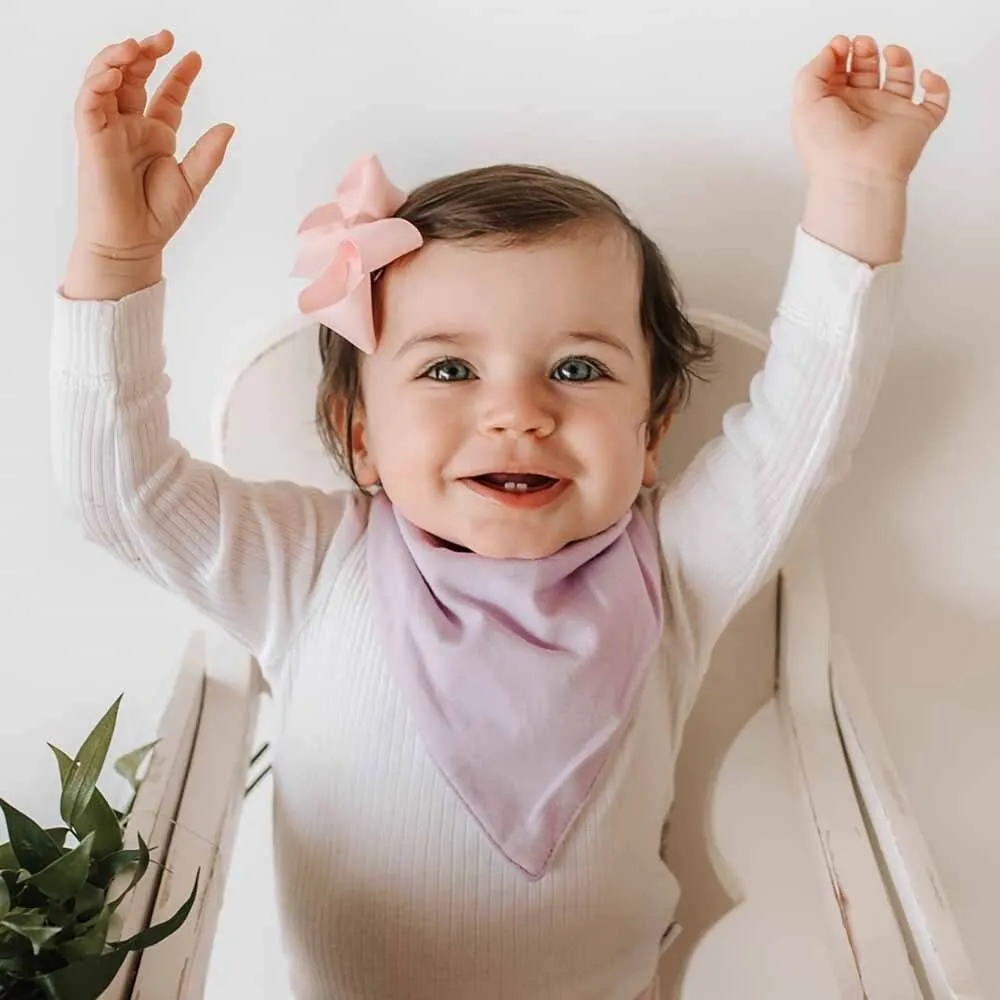 Lilac Organic Dribble Bib