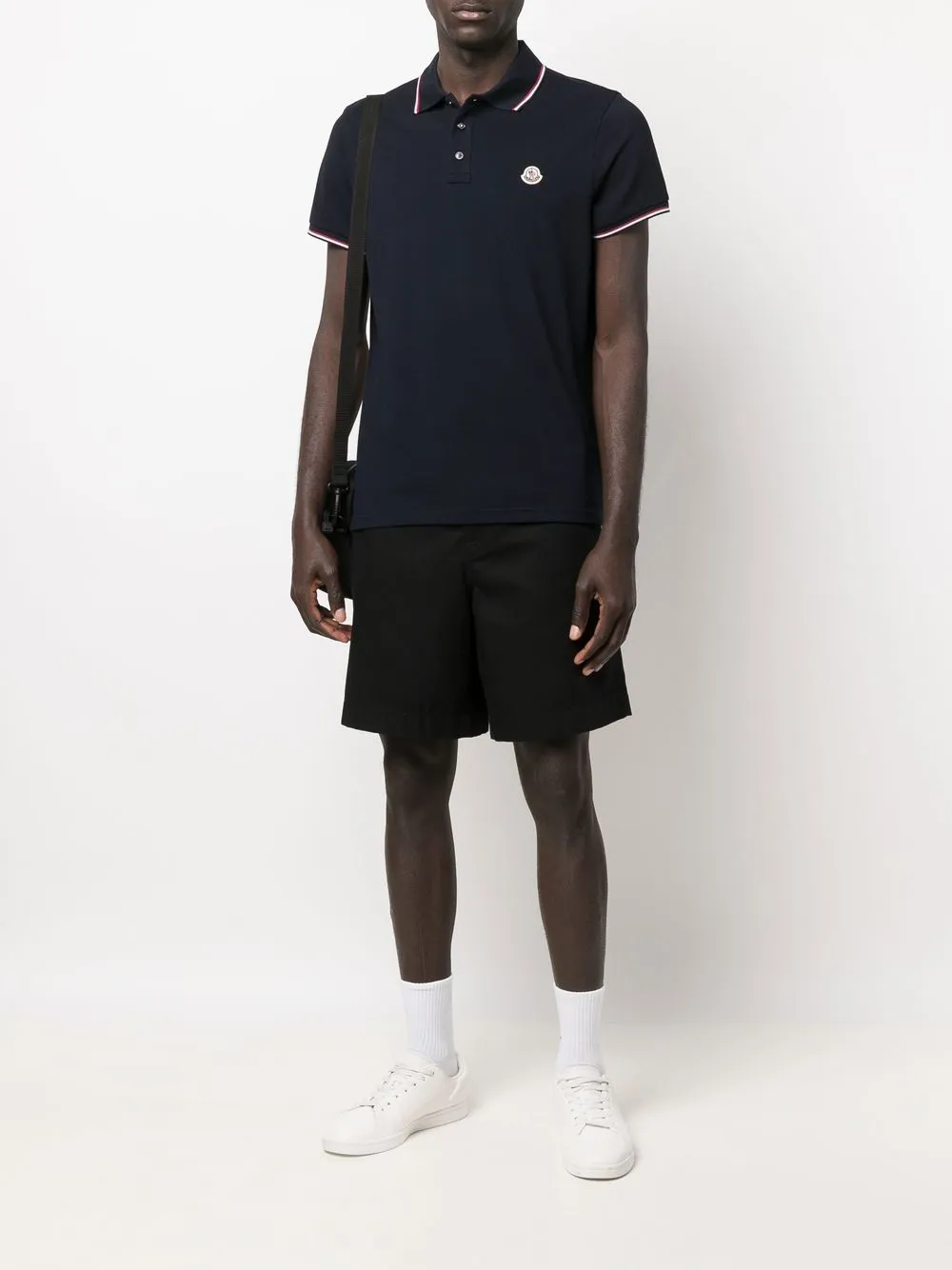 logo patch polo shirt