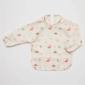 Longsleeve Waterproof Bib - Dinosaur