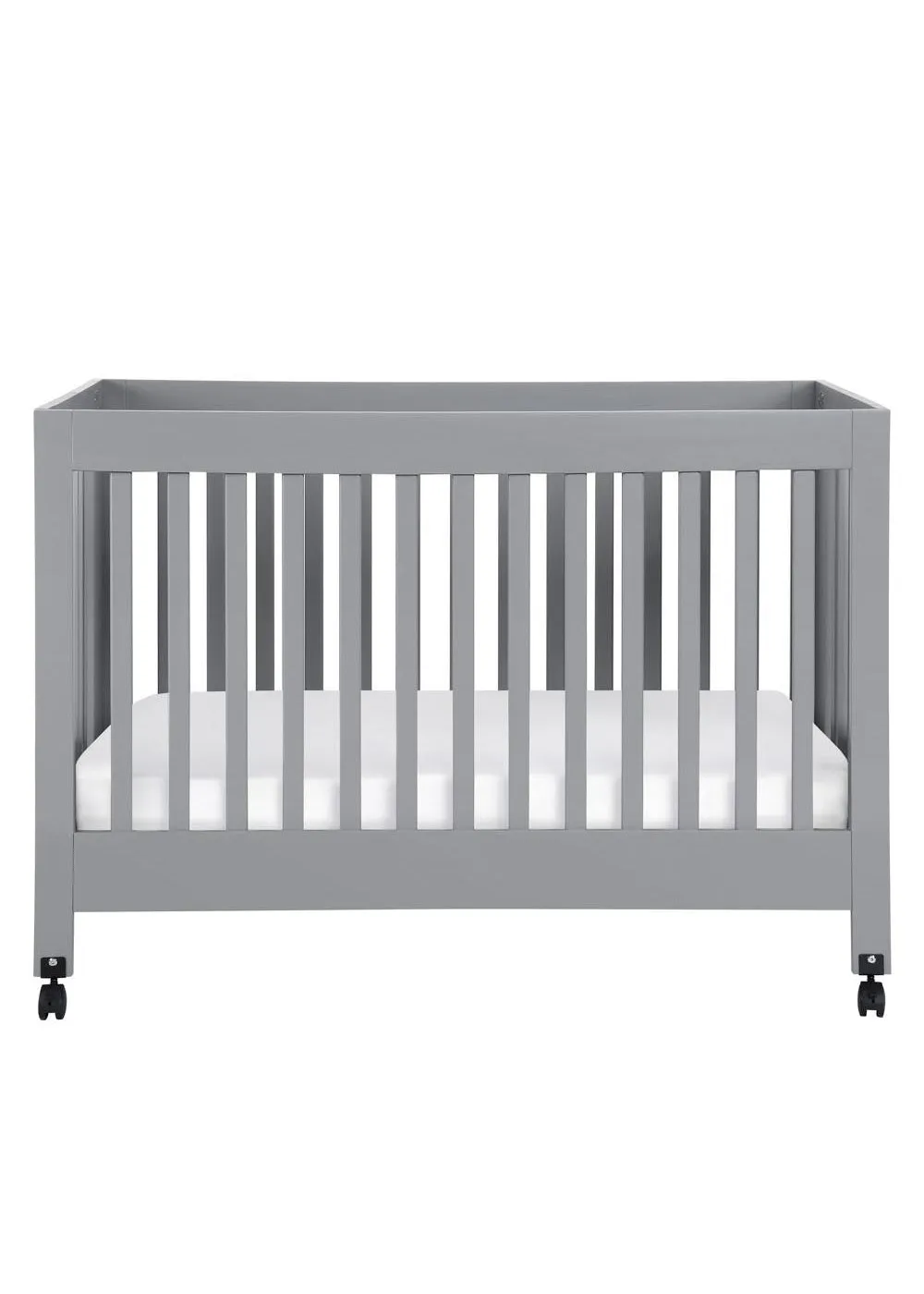 MAKI FULL SIZE FOLDING PORTABLE CRIB - GREY