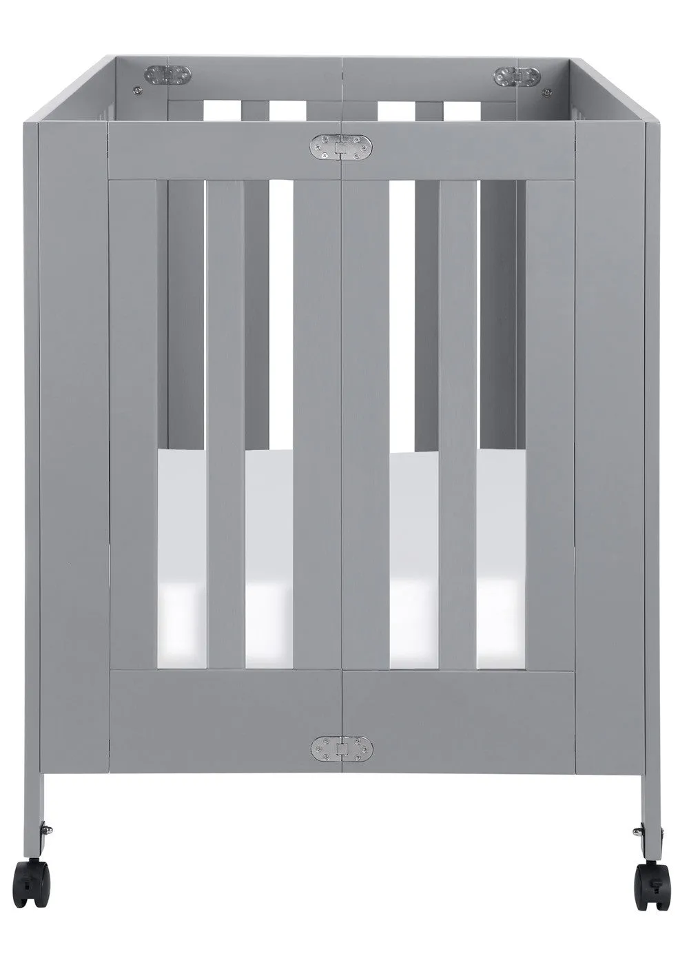 MAKI FULL SIZE FOLDING PORTABLE CRIB - GREY