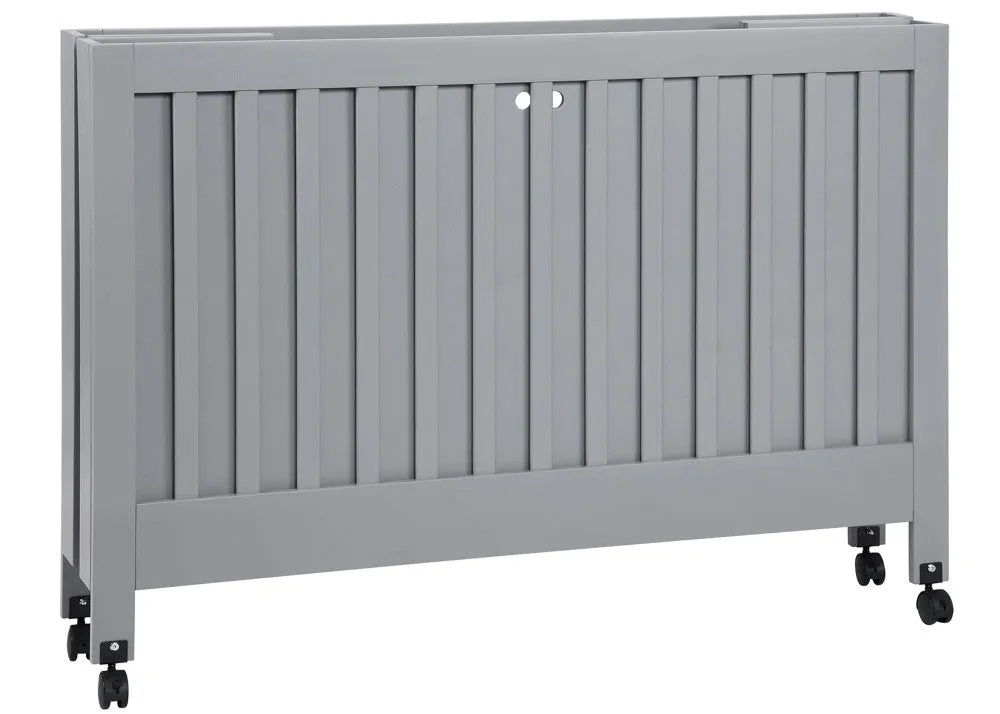 MAKI FULL SIZE FOLDING PORTABLE CRIB - GREY