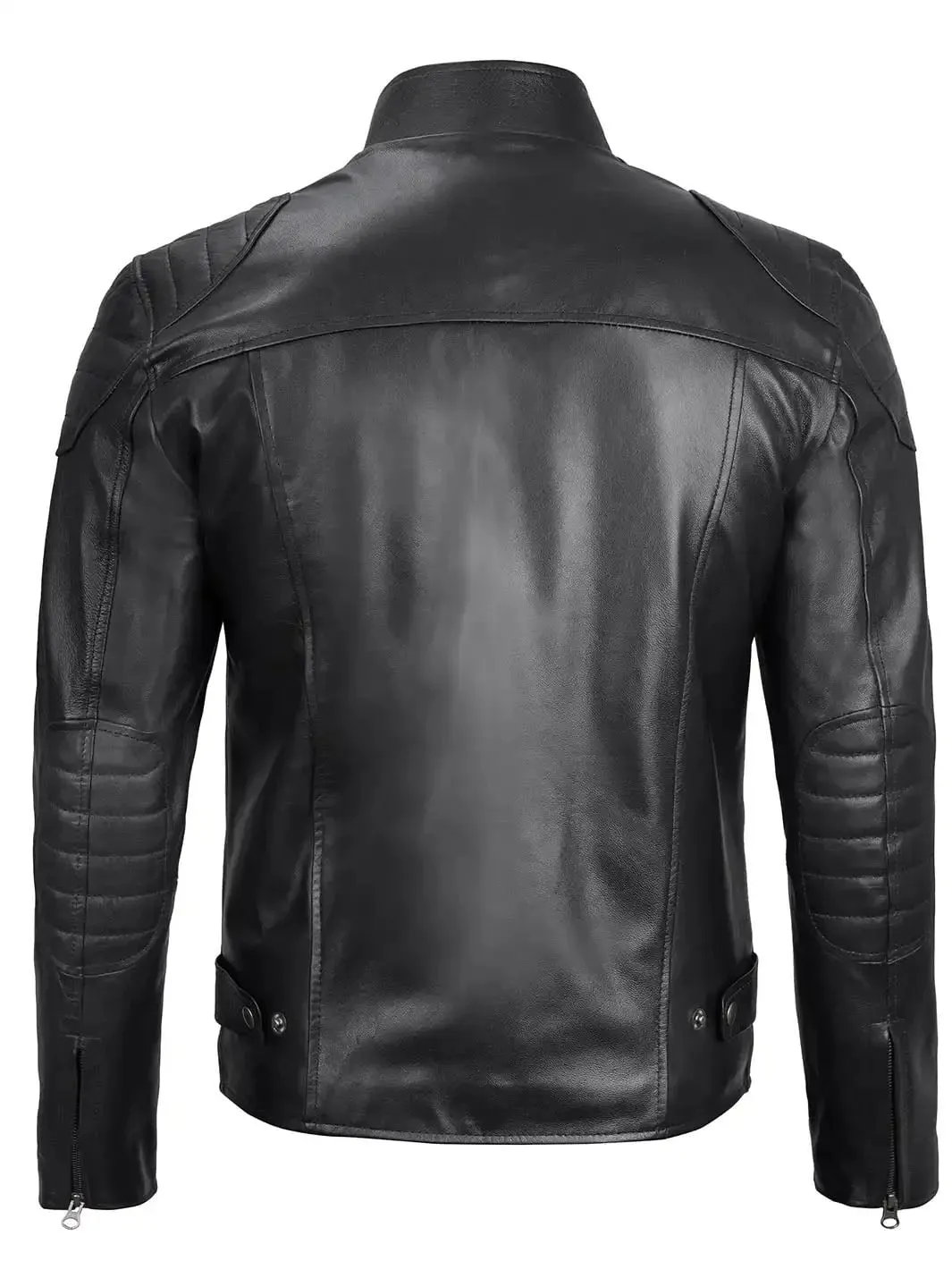 Men’s Black Motorcycle Leather Jacket – Classic Style Meets Rugged Design
