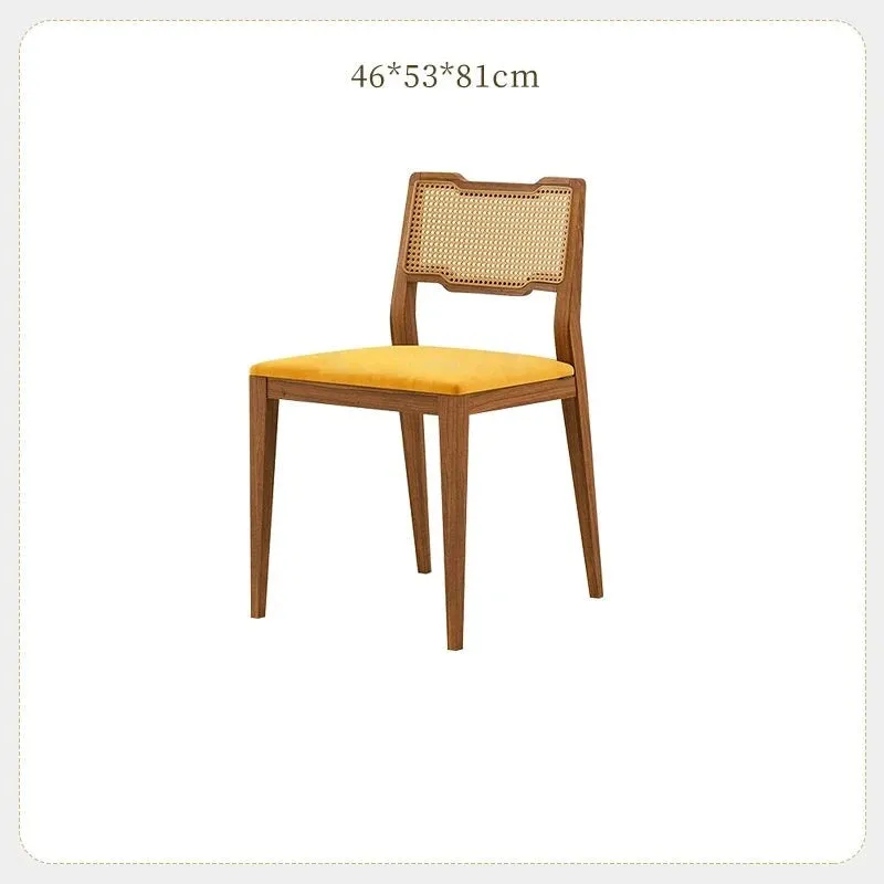 Modern Leisure Rattan Wicker Arm Dining Chair