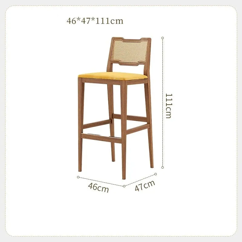 Modern Leisure Rattan Wicker Arm Dining Chair