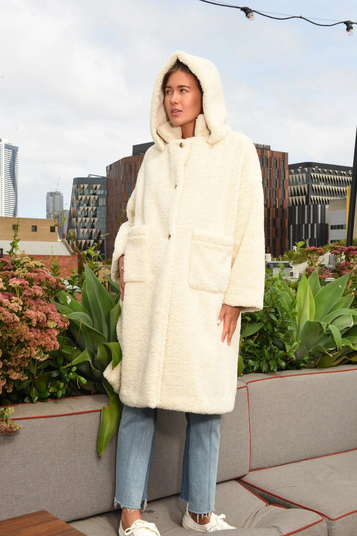 Moonah Coat- Cream
