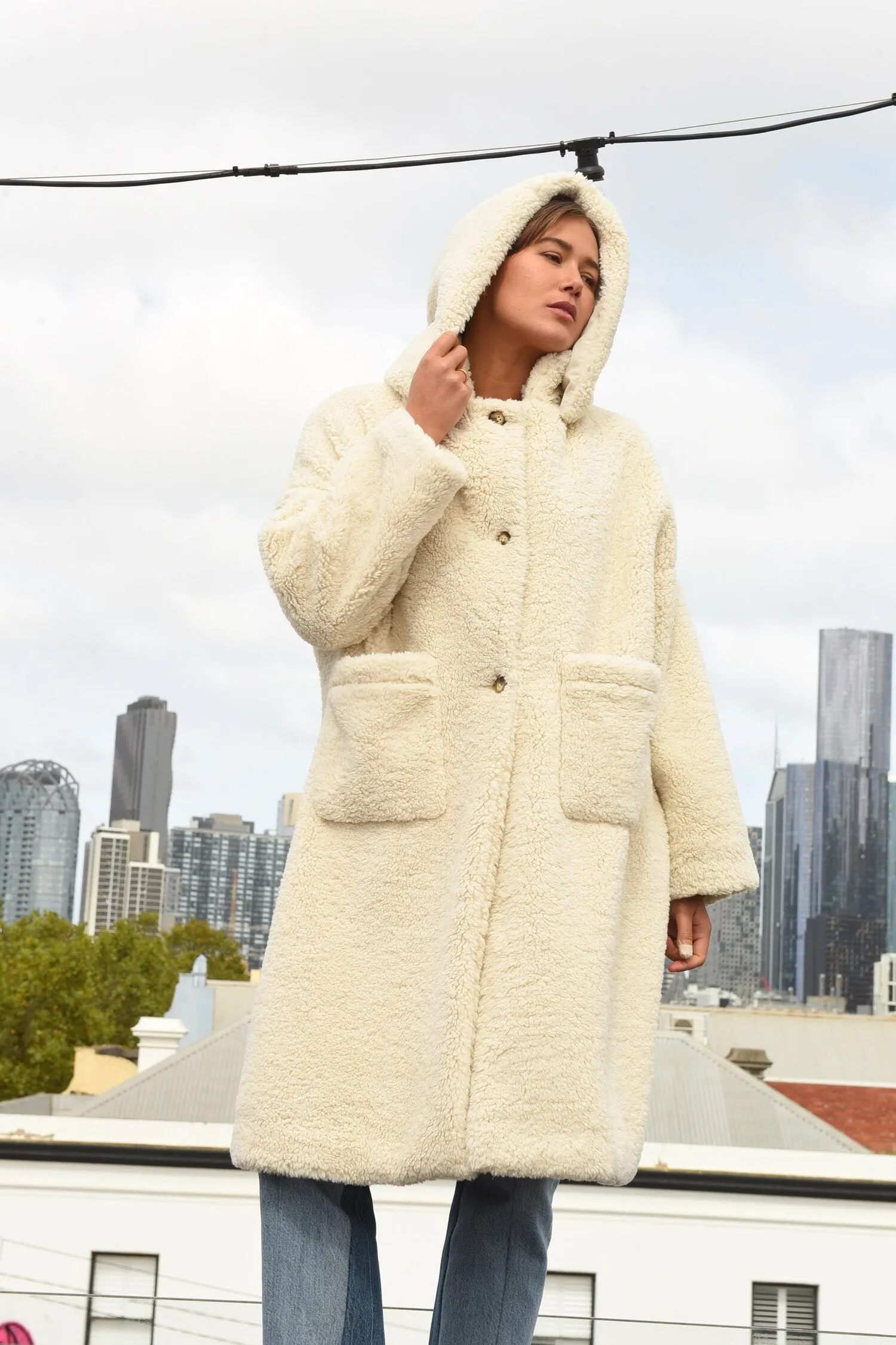 Moonah Coat- Cream