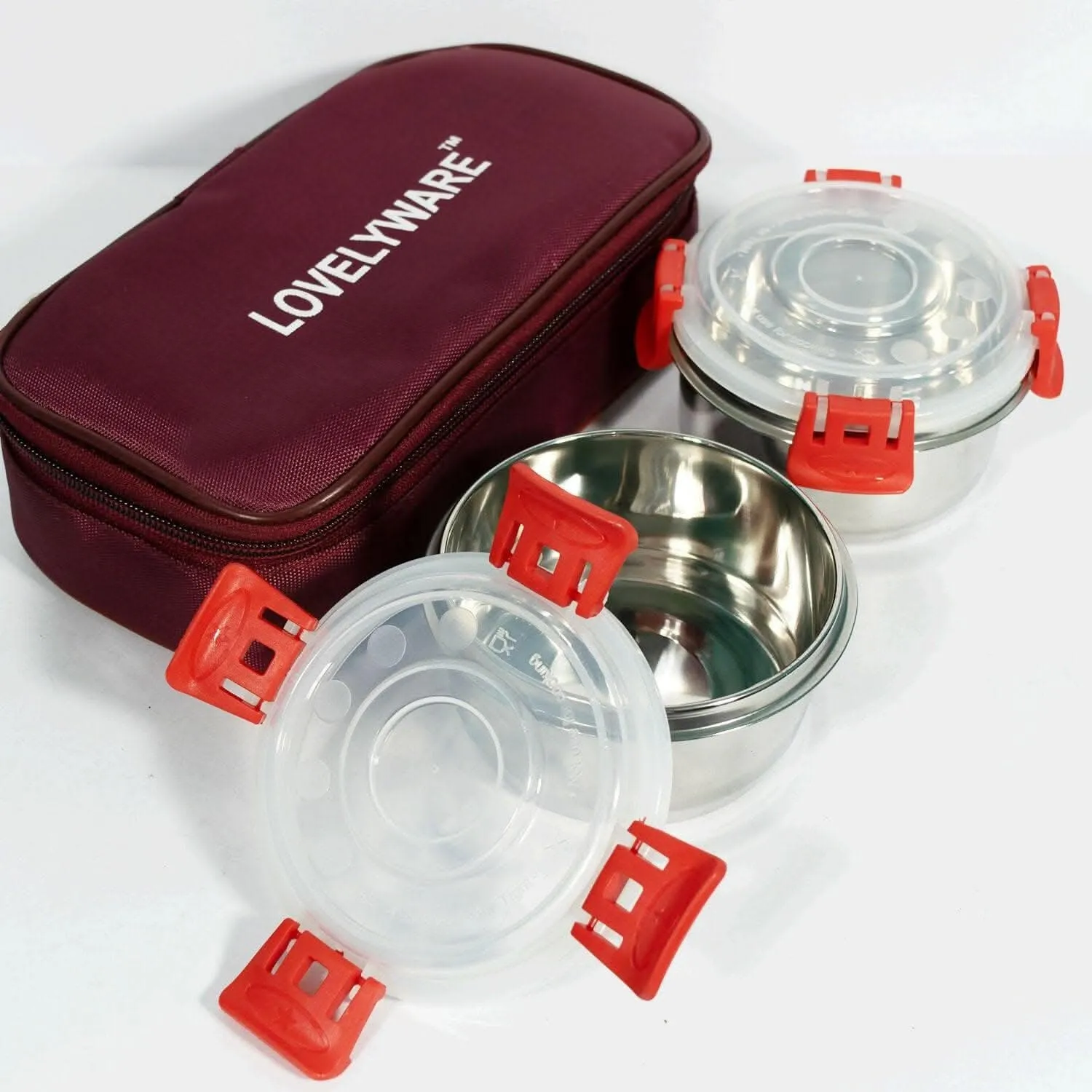 Norach Container Forlock With Bag (400ml *2 Container Smart Lock Continer With Bag)