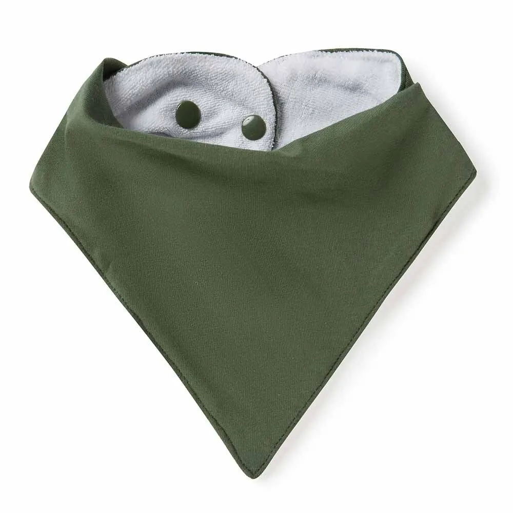 Olive Organic Dribble Bib