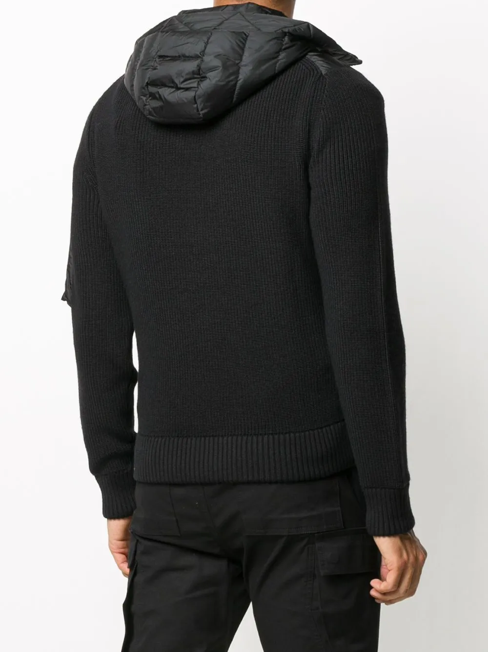 padded-front hooded jacket